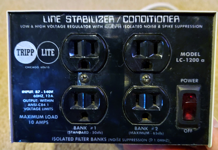 LINE STABILIZER / CONDITIONER / SURGE SUPPRESSOR - TRIPP LITE  - Model LC-1200 A - $25.99