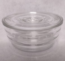 Round Clear Beehive Refrigerator Dish Recessed Handle on Lid - £19.88 GBP