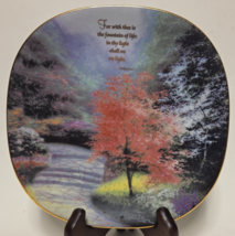 Thomas Kinkade Hanging Plate Heaven On Earth  &quot;For with thee&quot; 894A - $24.74