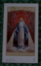 Small Collectible Religious Card, Immaculate Conception, Printed in Italy, VGC - £3.14 GBP
