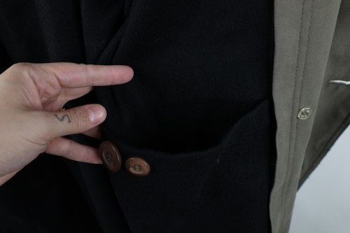 Vintage 90s Chaps Ralph Lauren Mens 44R Microfiber Belted Trench Coat Jacket Item image 14