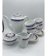 Vintage 1790 Cmielow Made in Poland Tea Set Creamer Sugar Bowl 6 cups Po... - €83,26 EUR