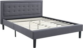 Mornington Upholstered Platform Bed From Classic Brands,, Wood Slat Supp... - £118.65 GBP