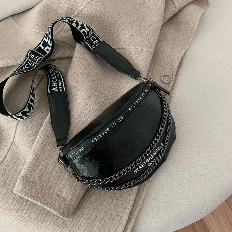 Women&#39;s Bags Waist Bag  PU leather  Double Chain Sum Per  Fanny Pack Bananka Fas - $183.79