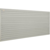 VEVOR Slatwall Panels with Hooks, 4 ft x 1 ft Gray Garage Wall Panels 12&quot;H x 48&quot; - £194.79 GBP