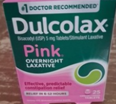 3/27 Dulcolax Pink Stimulant Laxative Tablets, Overnight Laxative, Predi... - $12.42