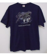Men NWT Fruit of the Loom Navy Blue Short Sleeve Fishing Season T Shirt 2XL - £12.67 GBP