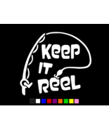 KEEP IT REEL Fishing Fisherman Vinyl Decal Wall Truck Sticker CHOOSE SIZ... - $3.46+