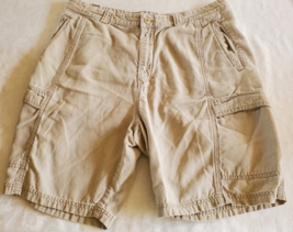 Tommy Bahama Relax Brown Tan Cargo Shorts Mens Size 36 Tencel Cotton - $14.84