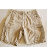 Tommy Bahama Relax Brown Tan Cargo Shorts Mens Size 36 Tencel Cotton - $14.84