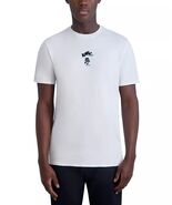 Karl Lagerfeld Paris Log Graphic T-Shirt Men's 2XL White Cotton Heart Logo - $24.99