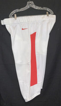 Nike Team Vapor Pro 3/4 Football Pants Men&#39;s 3XL 845930-109 Red &amp; White - $24.09