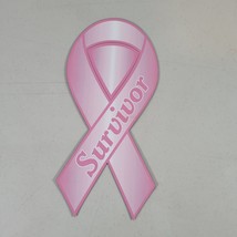 Breast Cancer Survivor Magnet Pink Ribbon Awareness Cars Trucks Refrigerator - £5.59 GBP