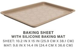 Thyme &amp; Table ~ TAUPE Speckled ~ Non-Stick 10 x 15 Baking Cookie Sheet w... - $37.10