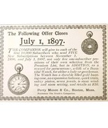 Perry Mason Pocket Watch 1897 Advertisement Victorian Jewelry ADBN1A13 - $28.07 CAD