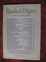 Reader&#39;s Digest August 1940 Stefan Zweig John Steinbeck Sophie Kerr Rebecca West - £6.47 GBP