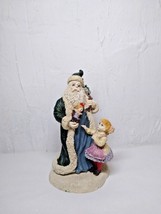 Santa Figurine/Sack, Toys with child - Vintage Christmas! Hand Painted, ... - $12.52