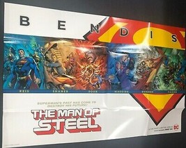 Superman: Man Of Steel Dc Comics 24&quot; X 36&quot; Promotional Poster FINE- - £11.86 GBP