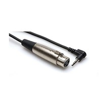 HosaTech XVS-102F 2ft XLR3F to Right Angle 3.5mm TRS Microphone Cable  - $18.00