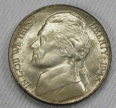 1945-P Silver 4.5 Steps Jefferson Nickel Great Original Bloom GEM UNC AD688 - $19.28