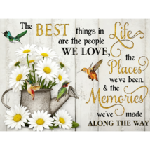 White Daisy Flowers  Inspirational Quotes Diamond Art Painting Kits for ... - $15.90+