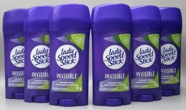 Lot of 6 Lady Speed Stick Invisible Antiperspirant - Powder Fresh 70g, NEW - £13.91 GBP