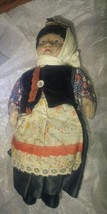 Antique Cloth Peasant Baltic Looking Doll 10.5 Inch  Vintage Handmade - £70.60 GBP