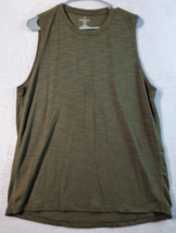 Fabletics Tank Top Womens Size Large Green Polyester Sleeveless Round Neck Logo - £12.07 GBP
