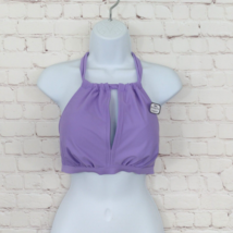 Time And Tru Bikini Top Womens Small 4-6 Purple Core Keyhole Halter Swim... - $15.99