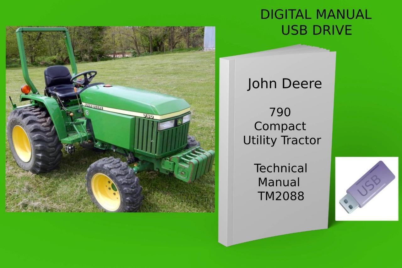 John Deere 790 Compact Utility Tractor Technical Manual See Description - $23.74