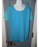Lularoe Gracie Two Tone Blue Shirt Size 8 Girl's - $22.50