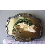 Vintage Cowboy Cowgirl Western Belt Buckle Trout - €25,32 EUR