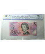Australia 2012 banknote polymer 5 Dollars P57g PCGS 69 Sup Gem Unc OPQ - £192.79 GBP