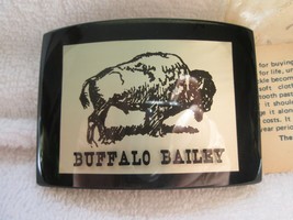 Buffalo Bailey lucite buckle, Great Texas Buckle Co, new in original pac... - £23.56 GBP