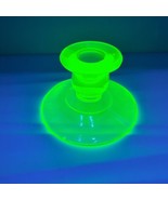 Vtg. Paden City Uranium Glass Candlestick Holder Depression Glass Presse... - $23.34