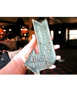 Mermaids Please Enter Arrow Cast Iron Wall Plaque Indoor Outdoor ec - $13.55 CAD