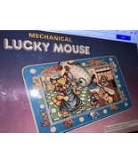 MECHANICAL LUCKY MOUSE with box reproduction tin toy great condition 1980s - $20.30 CAD