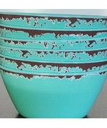 Six (6) ~ GREEN ~ Melamine ~ Rustic ~ Farmhouse ~ Country ~ 22 Oz. Bowls - €34,14 EUR
