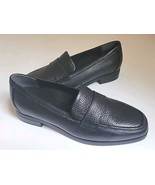 Vionic Sellah Black Tumbled Leather Slip On Loafers Arch Ortho Shoe Sz 6... - $82.21 CAD