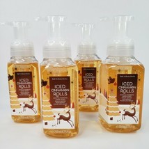 4 Iced Cinnamon Rolls Gentle Foaming Hand Soap Wash 8.75 oz ea Bath Body Works - £25.53 GBP