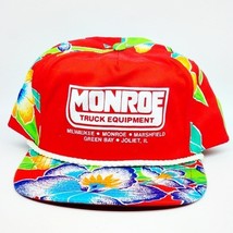 Vintage Monroe Truck Equipment Mesh Snapback Trucker Hat Adjustable Flor... - $19.80