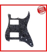 11 Hole Black Pearl Strat Pickguard - Easy Install for Fender Guitar - $480.48 MXN