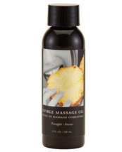 Earthly Body Edible Massage Oil - 2 Oz Pineapple - £11.85 GBP
