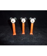 Lot of 3 Vintage Red PEZ with Feet Mickey Mouse Made in Austria Hungary - $9.85