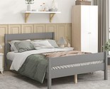 Full Bed With Headboard And Footboard,Grey - $354.99