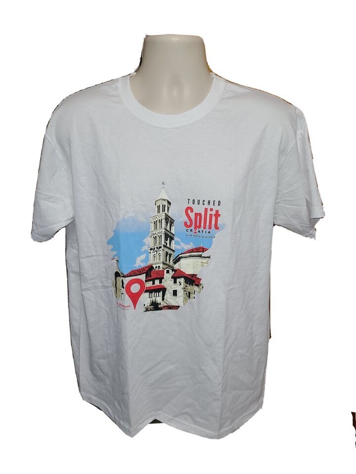Primary image for Touched Split Croatia Adult Large White TShirt