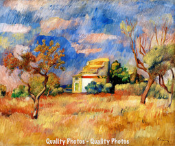 Pigeon House 5x11&quot; Photo Print Auguste Renoir Impressionism Landscape Painting - £5.93 GBP