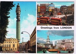 England UK Postcard London Westminster Double Decker Bus Towers - £2.34 GBP
