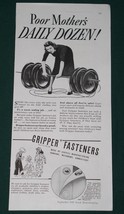 Gripper Fasteners Good Housekeeping Magazine Ad Vintage 1941 - £6.27 GBP