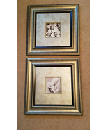 Beautiful Pair of 12&quot; x 12&quot; Framed Orchid And Calla Clusters Pictures (NEW) - £46.68 GBP